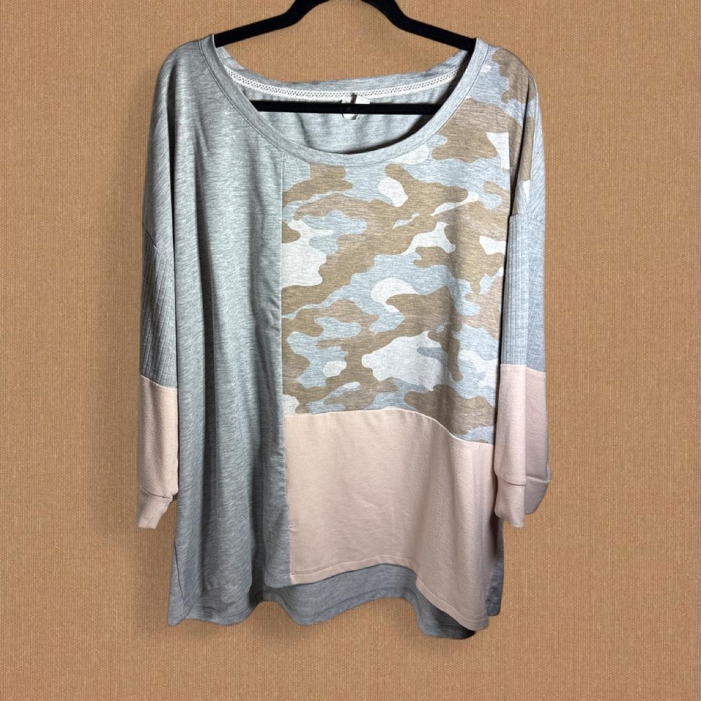 Camo Casual Top